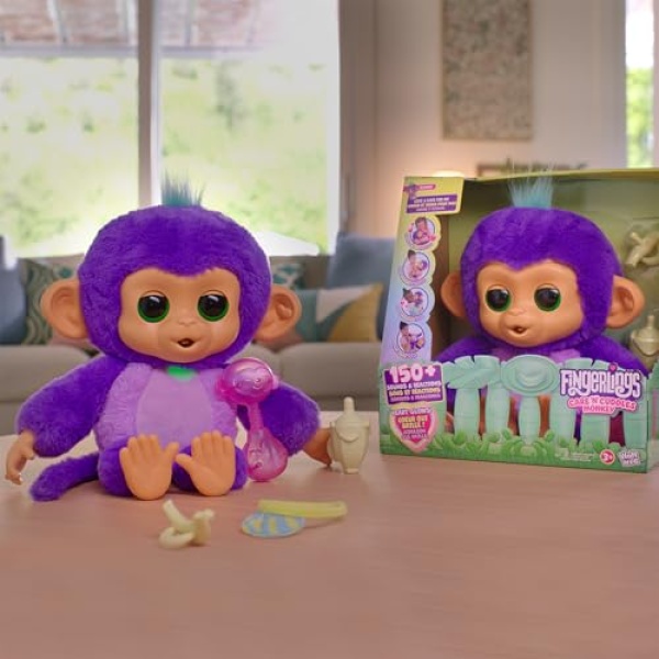 Fingerlings Care 'n' Cuddles Interactive Baby Monkey - Image 5