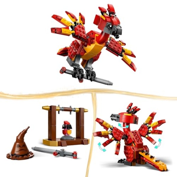 LEGO Harry Potter Fawkes: Dumbledore's Phoenix Toy Set 76448 - Image 2