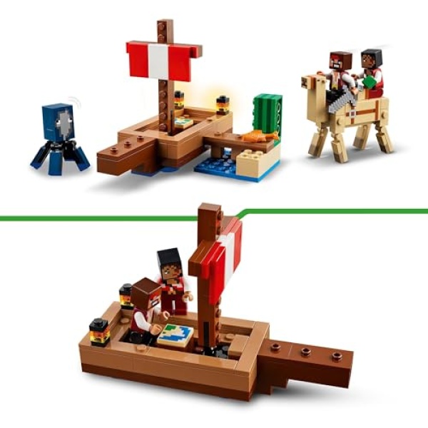 LEGO Minecraft The Pirate Ship Voyage Building Toy Set 21259 - Image 2