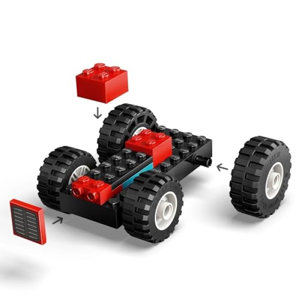 LEGO City Red Farm Tractor with Trailer & Sheep Toys 60461 - Image 2