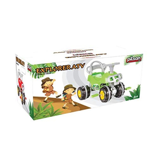 Pilsan Explorer Pedal AVT Quad Bike - Red - Image 3