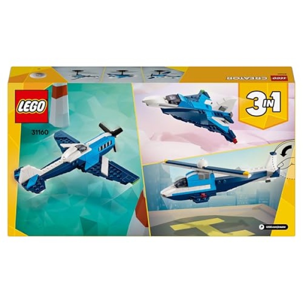 LEGO Creator 3in1 Aircraft: Race Plane Toy for Kids 31160 - Image 9