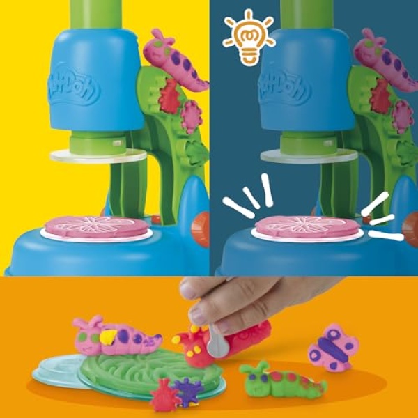 Play-Doh Light & Look Microscope with 5 Tubs & Accessories - Image 3