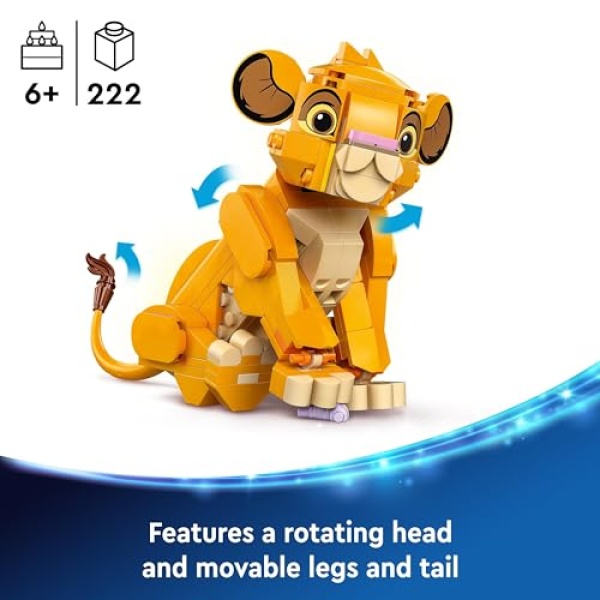 LEGO Disney Simba the Lion King Cub Building Toy 43243 - Image 3