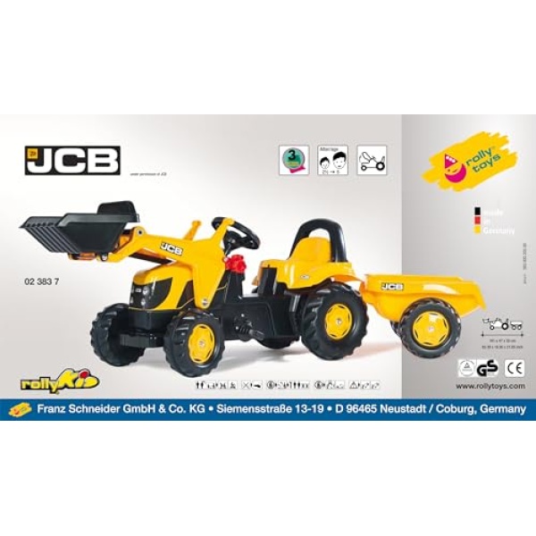 JCB Tractor with Frontloader and Trailer - Image 4