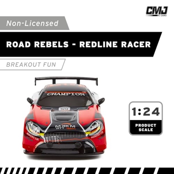 CMJ RC Cars 1:24 Scale Road Rebels - Red - Image 4