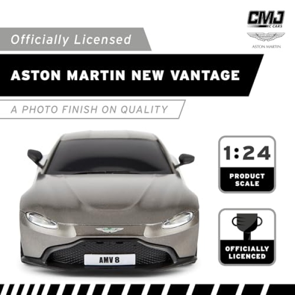 CMJ RC Cars Radio Controlled Aston Martin 1:24 Car - Image 2