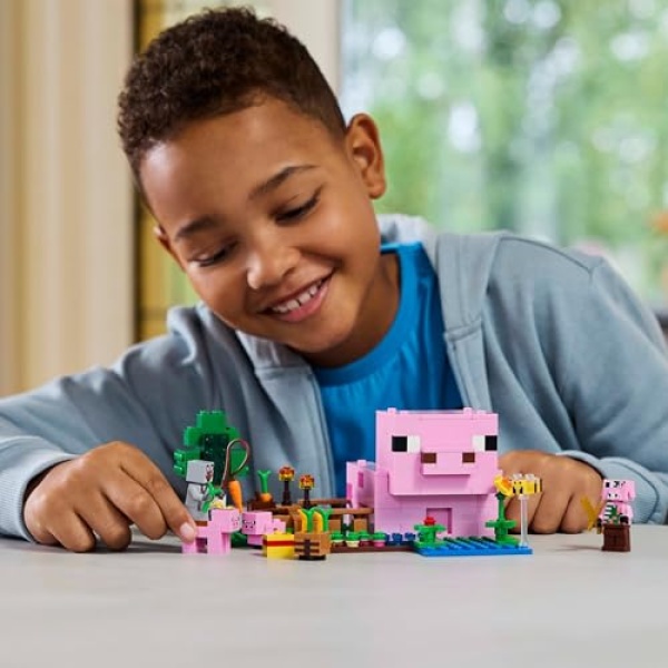 LEGO Minecraft The Baby Pig House with Animal Toys 21268 - Image 6