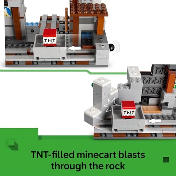 LEGO Minecraft The Pickaxe Mine Interactive Toy Set 21277 - Image 2