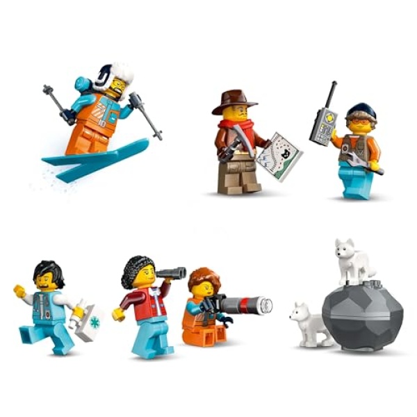 LEGO City Explorers' Arctic Polar Express Train Set 60470 - Image 6