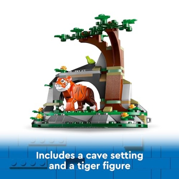 LEGO City Jungle Explorer Off-Road Truck & Toy Tiger 60426 - Image 6