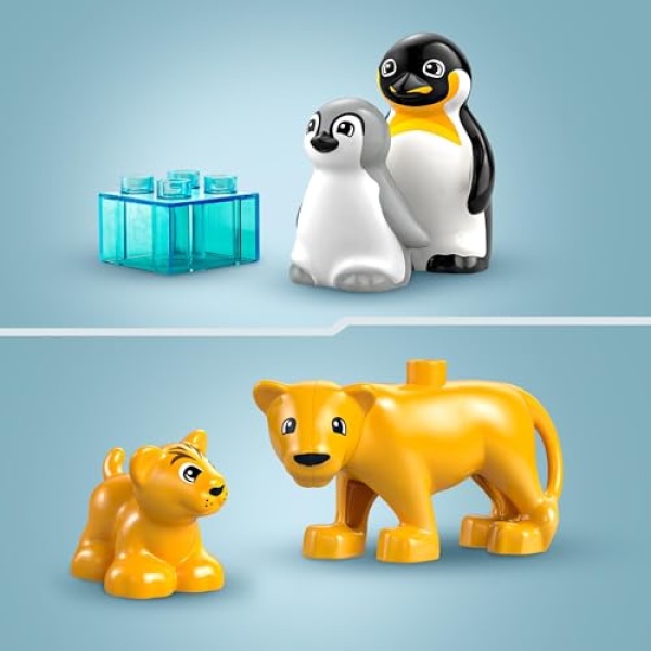 LEGO DUPLO Wild Animal Families: Penguins & Lions Set 10442 - Image 2