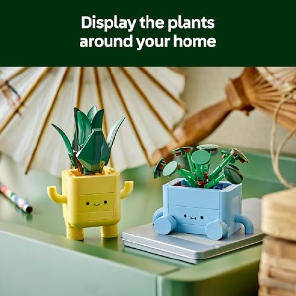 LEGO Botanicals Happy Plants Home Decor Building Set 10349 - Image 6