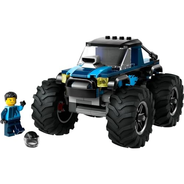 LEGO City Blue Monster Truck Toy Vehicle Playset 60402 - Image 3