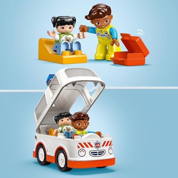LEGO DUPLO Ambulance & Driver, Toddler Learning Toys 10447 - Image 2