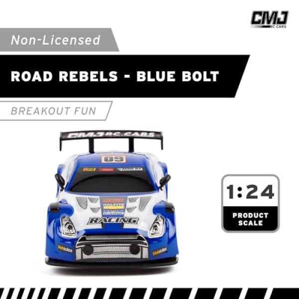 CMJ RC Cars 1:24 Scale Road Rebels - Blue - Image 3