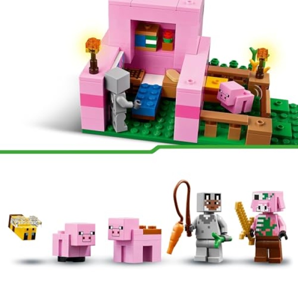 LEGO Minecraft The Baby Pig House with Animal Toys 21268 - Image 4