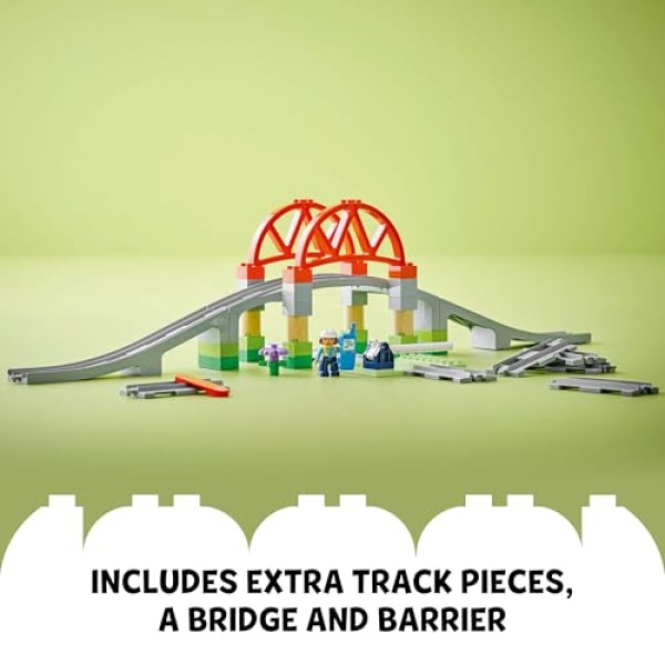 LEGO DUPLO Train Bridge and Tracks Expansion Set Toy 10426 - Image 4