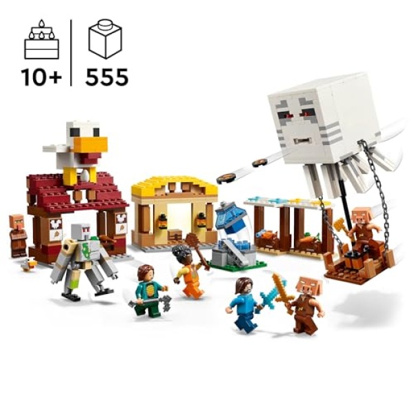 LEGO Minecraft The Ghast Balloon Village Attack Toy 21273