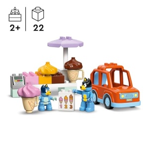LEGO DUPLO Bluey Ice Cream Trip with Bluey Toddler Toy 10458