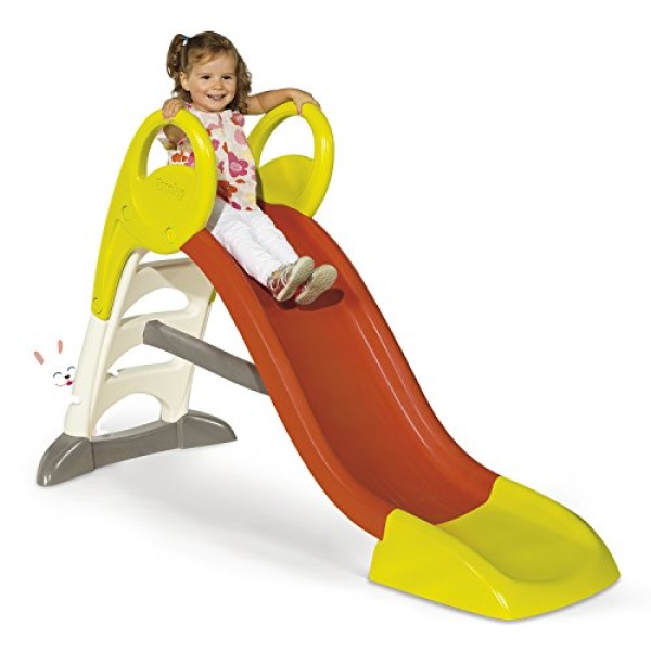 Smoby 5ft Kids Garden Slide - Orange and Yellow - Image 2