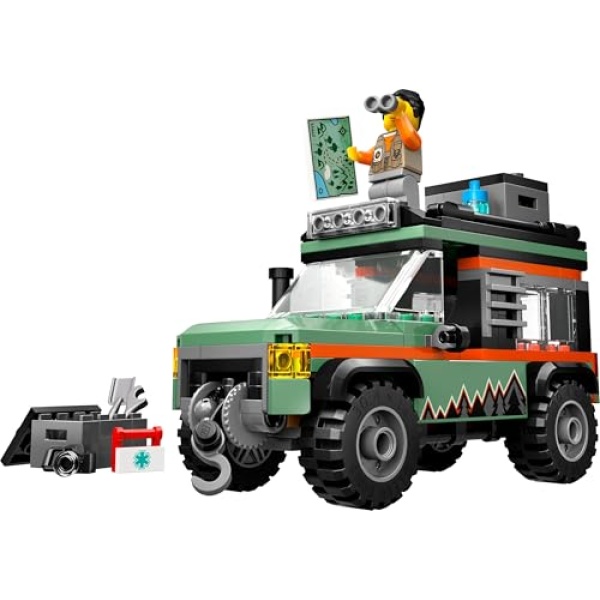 LEGO City Off-Road 4x4 Mountain Truck, Toy Vehicle Set 60447