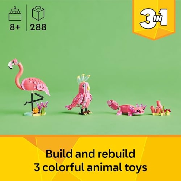 LEGO Creator 3in1 Wild Animals: Pink Flamingo Set 31170