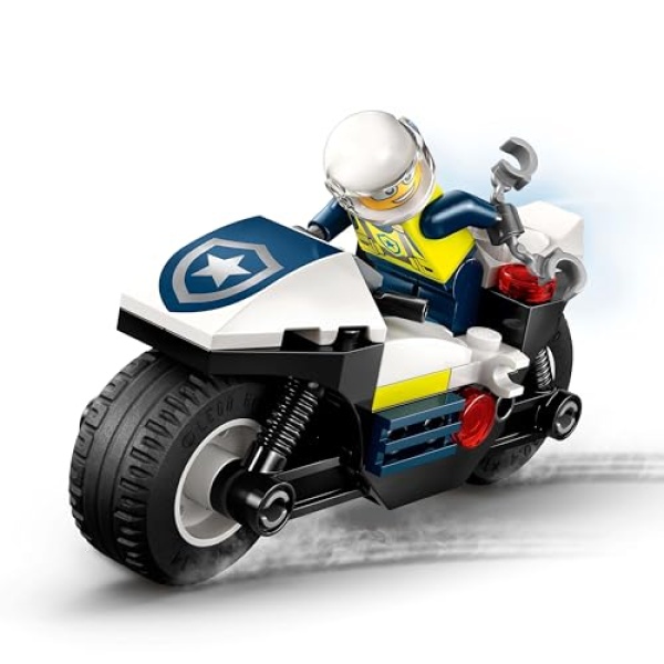LEGO City Police Motorcycle Chase Toy, Motorbike Set 60455 - Image 5