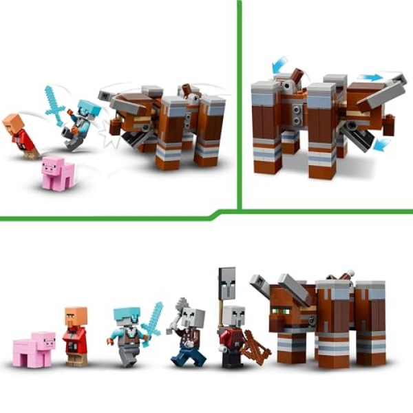 LEGO Minecraft The Pillager Outpost and Ravager Toy 21278 - Image 3