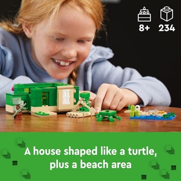 LEGO Minecraft The Turtle Beach House with Animal Toys 21254 - Image 2
