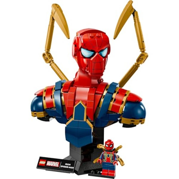 LEGO Marvel Iron Spider-Man Bust Avengers Building Set 76326