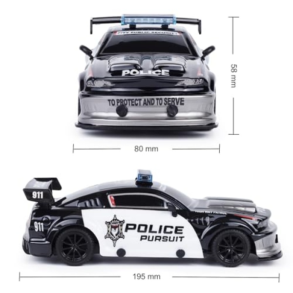 CMJ RC Cars 1:24 Scale Road Rebels Police - Image 4