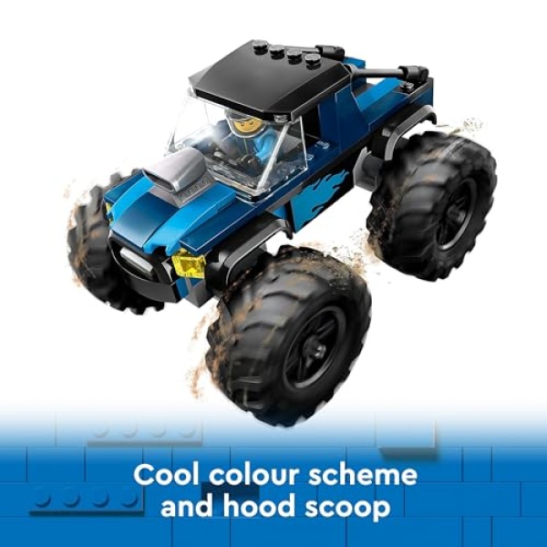 LEGO City Blue Monster Truck Toy Vehicle Playset 60402 - Image 5
