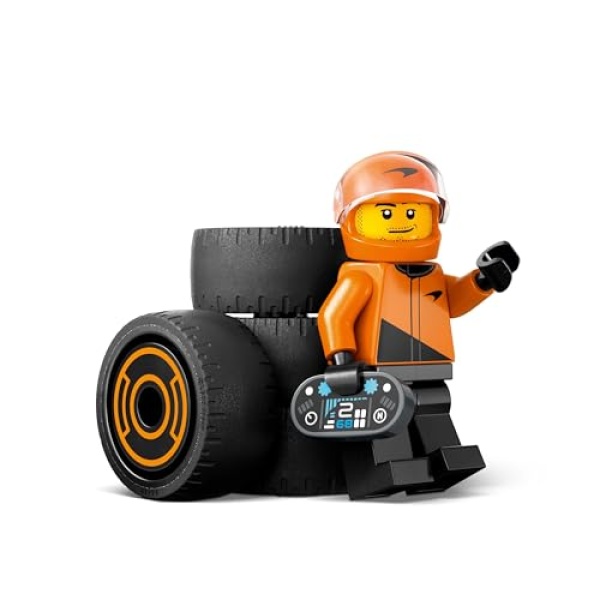 LEGO City F1 Driver with McLaren Race Car Toy Playset 60442 - Image 6