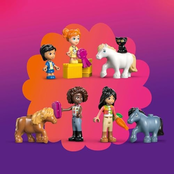 LEGO Friends Pony Ranch & Stable Set with Toy Horses 42654 - Image 6