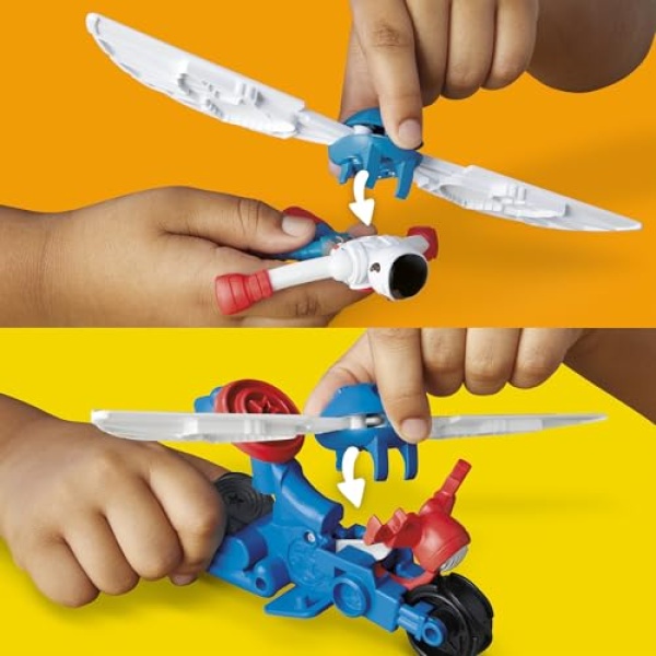 Play-Doh Marvel Captain America Moto-Slicer with 3 Tubs - Image 3
