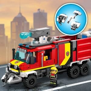 LEGO City Fire Command Unit Set with Fire Engine Toy 60374