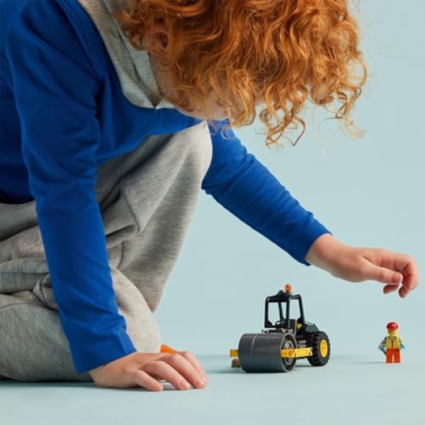 LEGO City Construction Steamroller Vehicle Toy Playset 60401 - Image 6