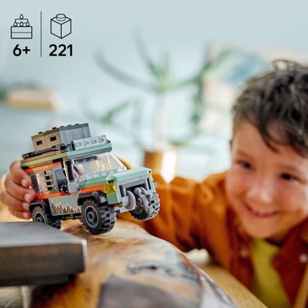 LEGO City Off-Road 4x4 Mountain Truck, Toy Vehicle Set 60447 - Image 3