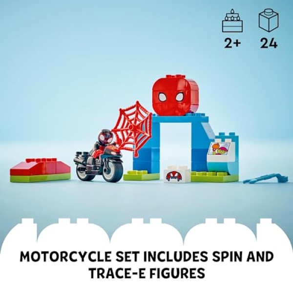 LEGO DUPLO Marvel Spin's Motorcycle Adventure Set 10424 - Image 3