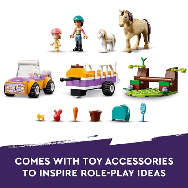 LEGO Friends Horse and Pony Trailer Animal Toys Set 42634 - Image 4