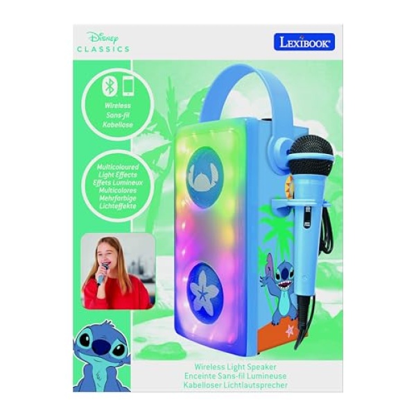 Disney Stitch Karaoke Bluetooth Speaker with Microphone - Image 5