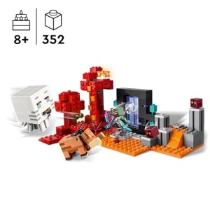 LEGO Minecraft The Nether Portal Ambush Building Toy 21255