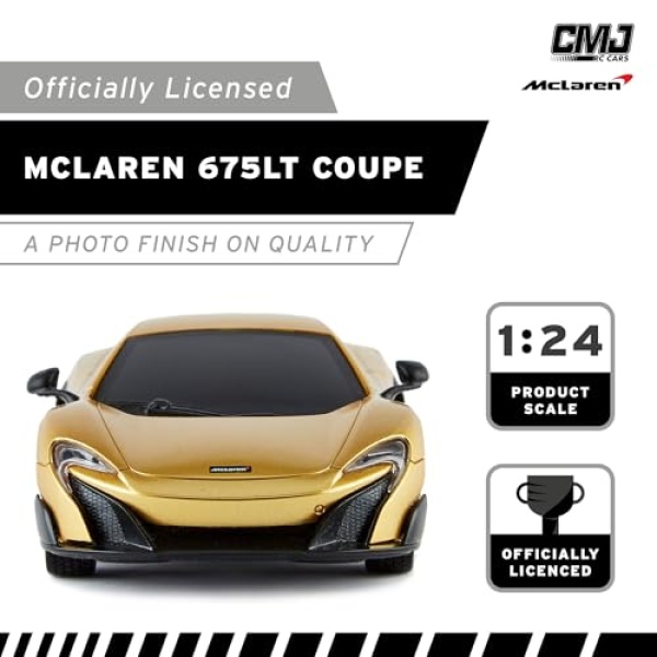 CMJ RC Cars 1:24 McLaren 675LT Gold Car - Image 2