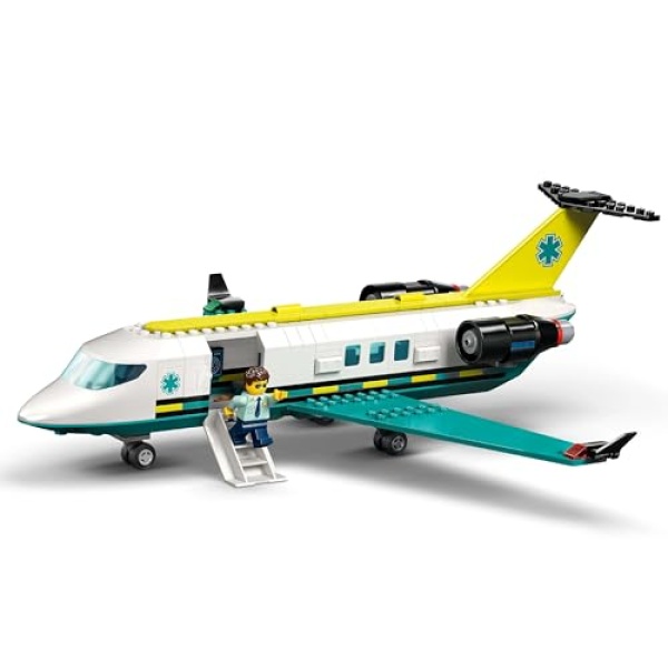 LEGO City Emergency Air Ambulance Airplane Toy Playset 60465 - Image 4