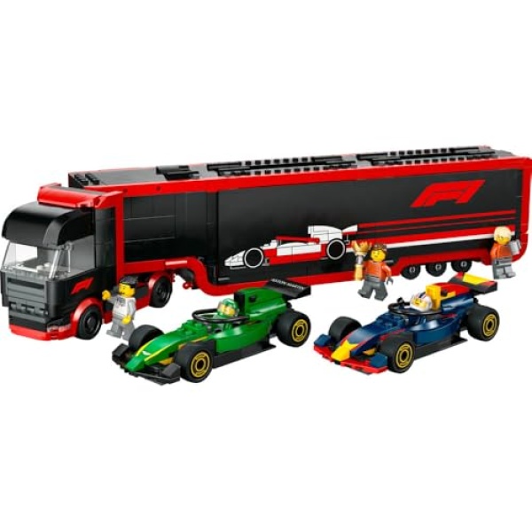 LEGO City F1 Truck with RB20 & AMR24 F1 Cars Playset 60445 - Image 3