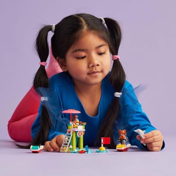 LEGO Friends Beach Water Scooter Toy Mini-Doll Set 42623 - Image 6