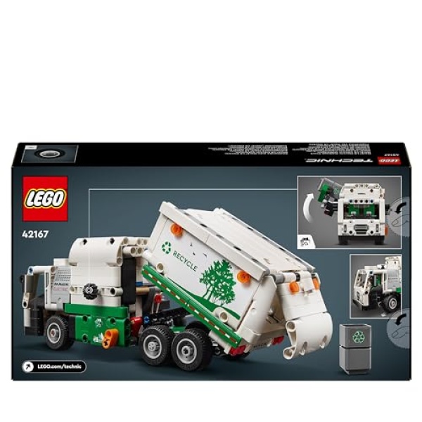 LEGO Technic Mack LR Electric Garbage Truck Toy 42167 - Image 8