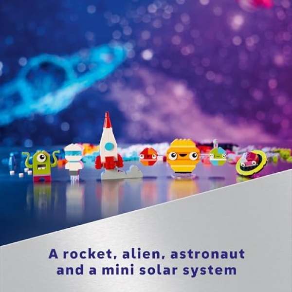 LEGO Classic Creative Space Planets with Toy Rocket 11037 - Image 3