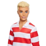 Barbie Fashionistas Ken Doll, Red Striped Top & Pink Shorts